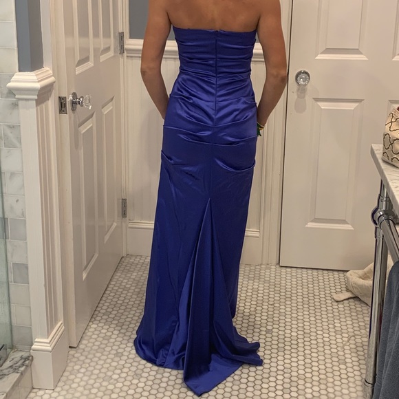 Nicole Miller Royal Blue Cocktail Dress - Picture 3 of 4